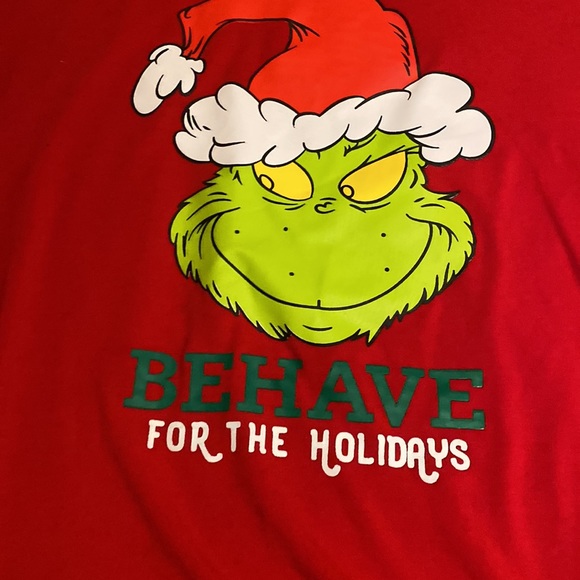 Grinch Pjs WORN ONCE - Picture 2 of 5